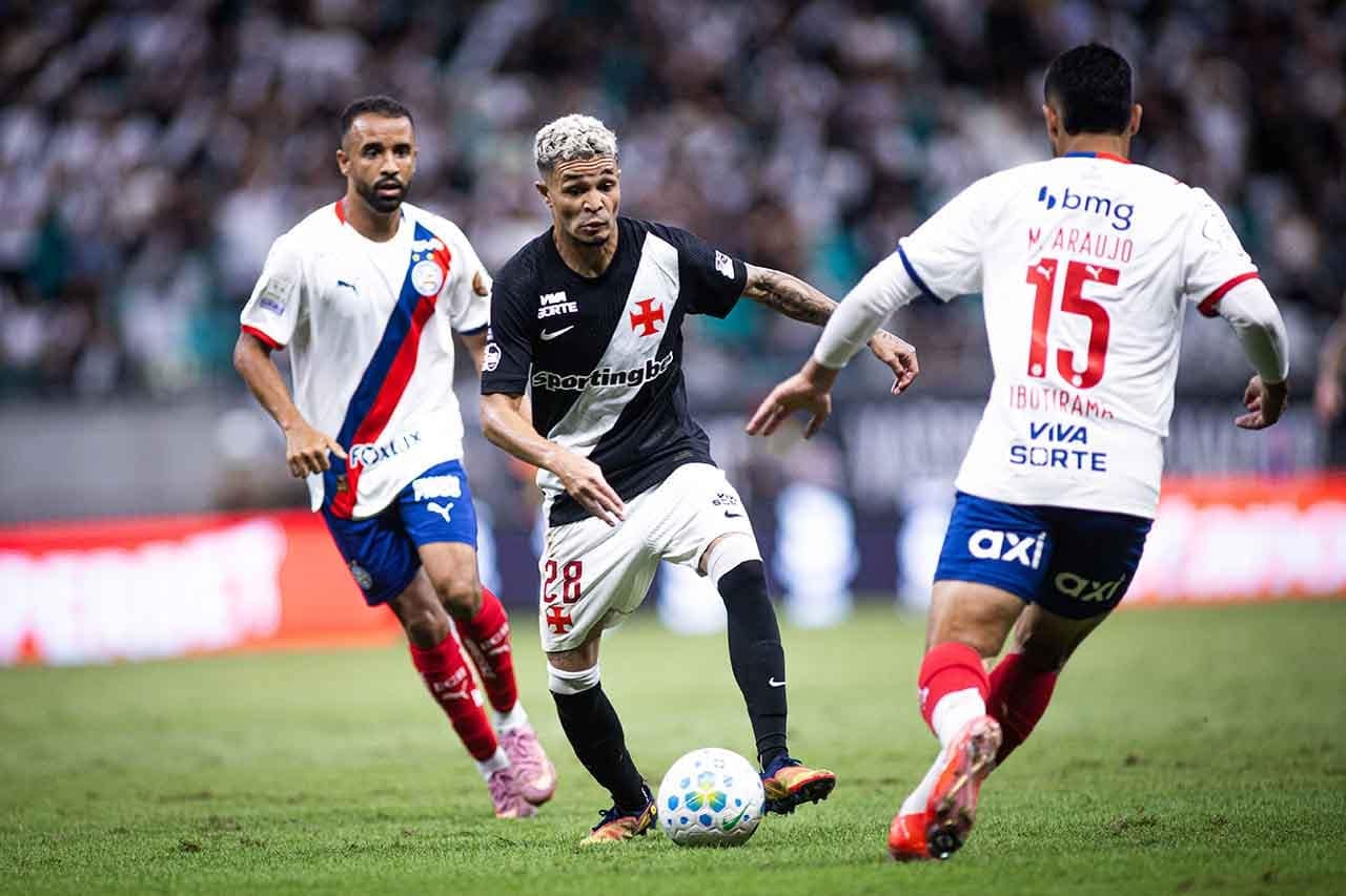 Quatro gols anulados: Vasco e Bahia empatam zerados na Fonte Nova — Futebol