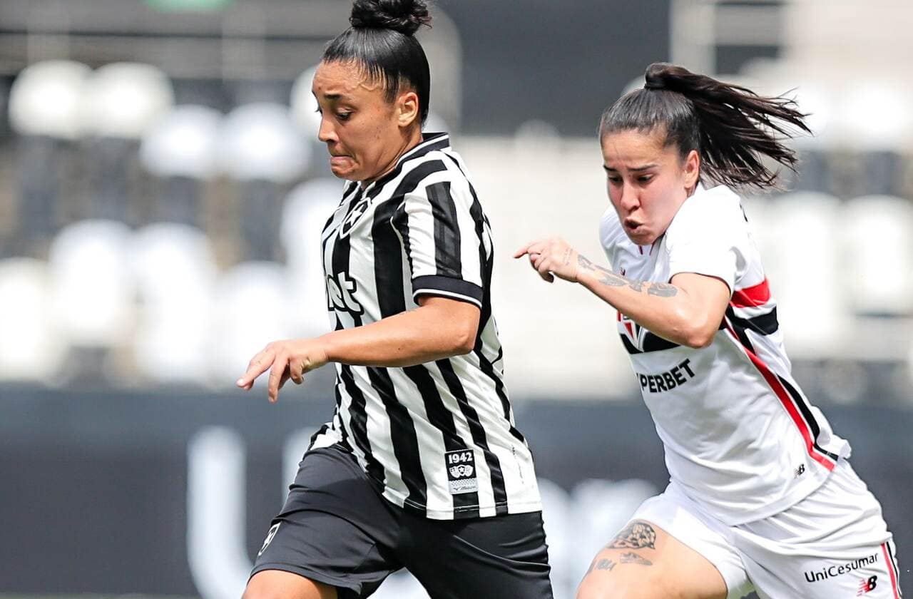 São Paulo goleia Botafogo e praticamente rebaixa rival no Brasileirão Feminino — Futebol